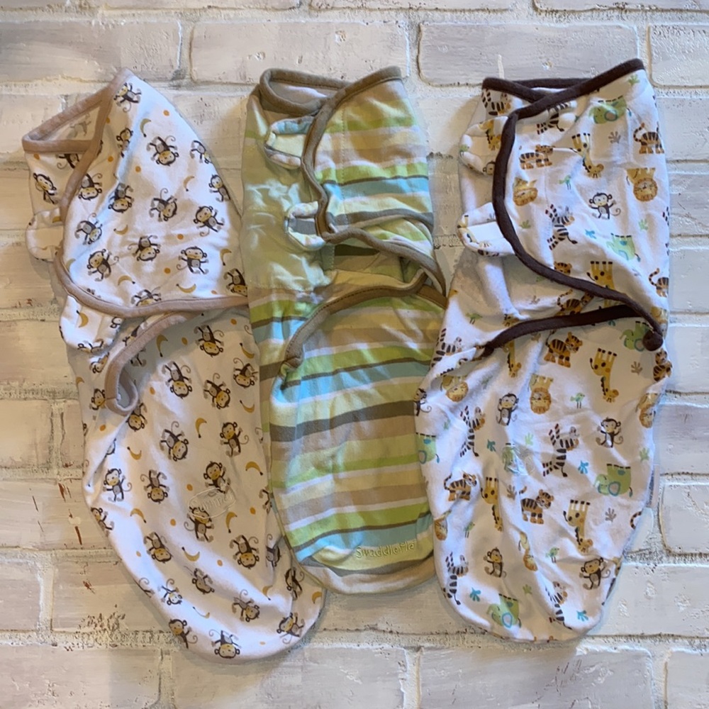 Swaddleme & Summer Vel cro baby swaddles bundle!!